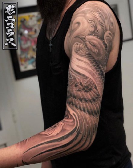 传统花臂纹身：18款传统的花臂纹身作品图案