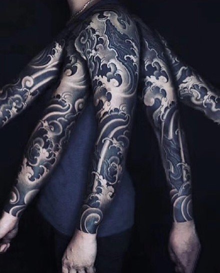 9张男性帅气的大花臂纹身作品