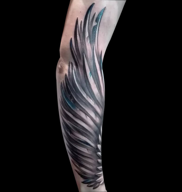 翅膀系列纹身图案-65张关于翅膀系列的纹身图片