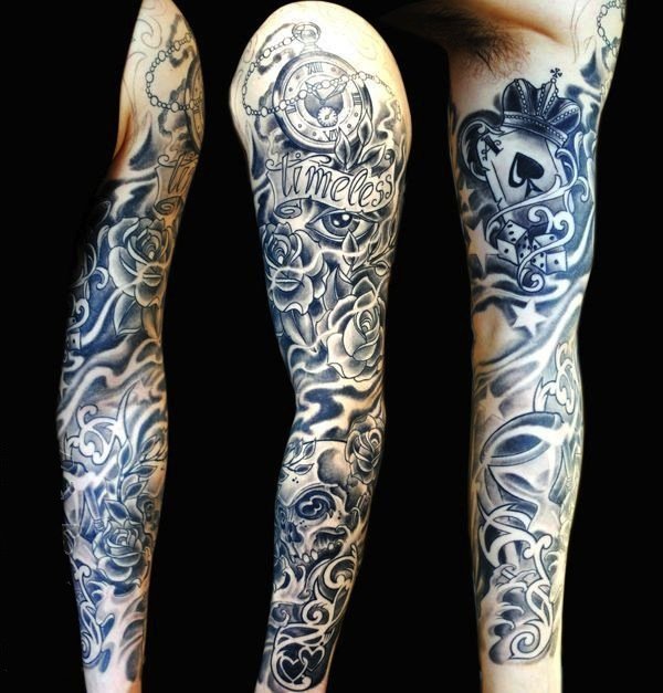 手臂纹身图片   多款繁杂的手臂纹身图案