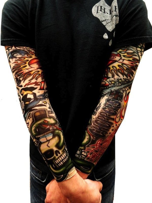 手臂纹身图片   多款繁杂的手臂纹身图案