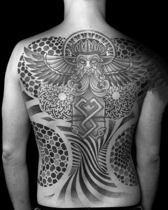 背上的纹身图案   多款个性十足的背上纹身图案